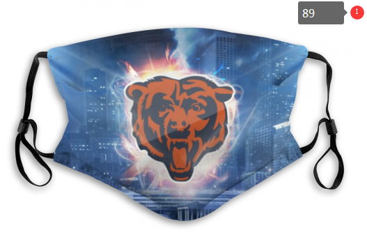 NFL Chicago Bears #7 Dust mask with filter->nfl dust mask->Sports Accessory